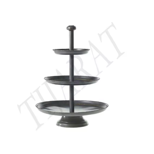 ที่วางเค้กอลูมิเนียมทรงสี่เหลี่ยมดีไซน์ร่วมสมัยสำหรับงานแต่งงานงานเลี้ยงโอกาสพิเศษใดๆ - Product Image 2