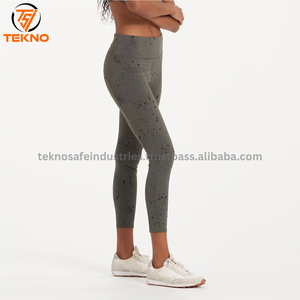 Mallas de mujer ajustadas lisas en blanco con servicios OEM en color sólido, mallas de gimnasio estirables de alta calidad para mujer, ropa deportiva - Product Image 2