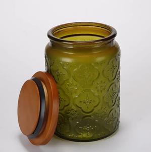 Tarro de albañil de boca ancha sólido OEM de Vietnam, tapa de vela de madera, decoración de granja, arte popular, suministro directo de fábrica Natural, Color de madera - Product Image 5