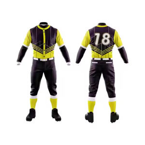 Meilleure vente vêtements d'entraînement meilleur prix adultes vêtements de sport ensemble d'uniformes de baseball entièrement sublimation respirant 100% polyester uniforme - Product Image 1