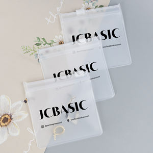 맞춤형 로고 투명 무광 반투명 PVC 자체 밀봉 강력한 지퍼백 주얼리 포장용 비닐백 - Product Image 6