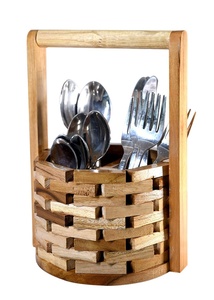 Modern Style Printed Style <b>Wooden</b> Cutlery Holder for Cutlery and Utensils Holder New <b>Wooden</b> Cutlery in New Style Woden <b>Caddy</b> - Product Image 2