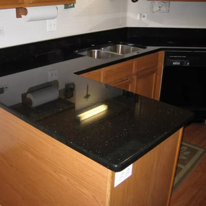 Losas Grandes de Granito Negro Galaxia Antiguo Moderno de Primera Calidad y Losas Pulimentadas para Uso en Villas y Hospitales - Product Image 1