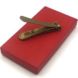 Cortadores de uñas profesionales de Plasma dorado, embalaje personalizado de acero inoxidable con su logotipo, instrumentos de belleza, novedad - Product Image 1