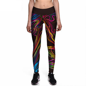 Vente en gros Legging sexy à motif uni pour femme Leggings minces de sport, de yoga et de course pantalons de gymnastique personnalisés respirants à taille haute - Product Image 1