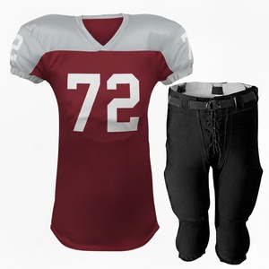 Uniformes de football américain personnalisés en direct d'usine pour adultes, vêtements de sport à manches courtes imprimés à prix de gros - Product Image 1