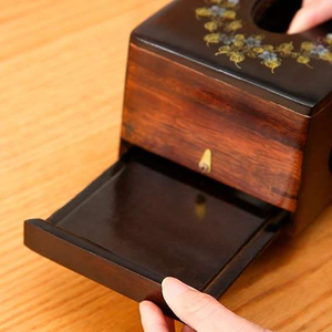 Porte-mouchoirs en bois fait main pour voiture et table de bureau, élégant fini naturel, boîte à mouchoirs en bois pour salon à bas prix - Product Image 4