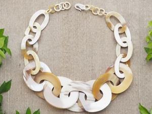 Collier corne de buffle vintage femmes collier couleur corne naturelle bijoux en gros cadeau de famille au meilleur prix bas - Product Image 6