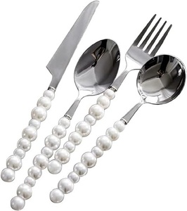 Top Selling Indian Supplies Wholesale Stainless Steel Gold Polished Flatware Restaurant Hotel <b>Cutlery</b> <b>Set</b> for Dinnerware Use - Product Image 5