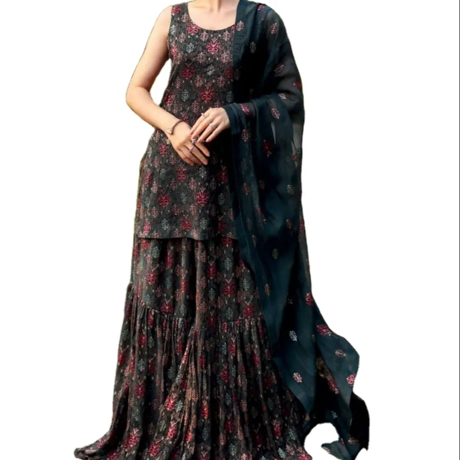 Pakistani Dress Designer Lawn Dress Shirt Embroidery Died Trouser & 3D Print Net Dupatta Latest Collection By Qjimpex