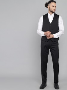 Costume trois pièces noir élégant pour hommes, idéal pour les mariages, les bals et les événements professionnels, disponible en gros. - Product Image 2