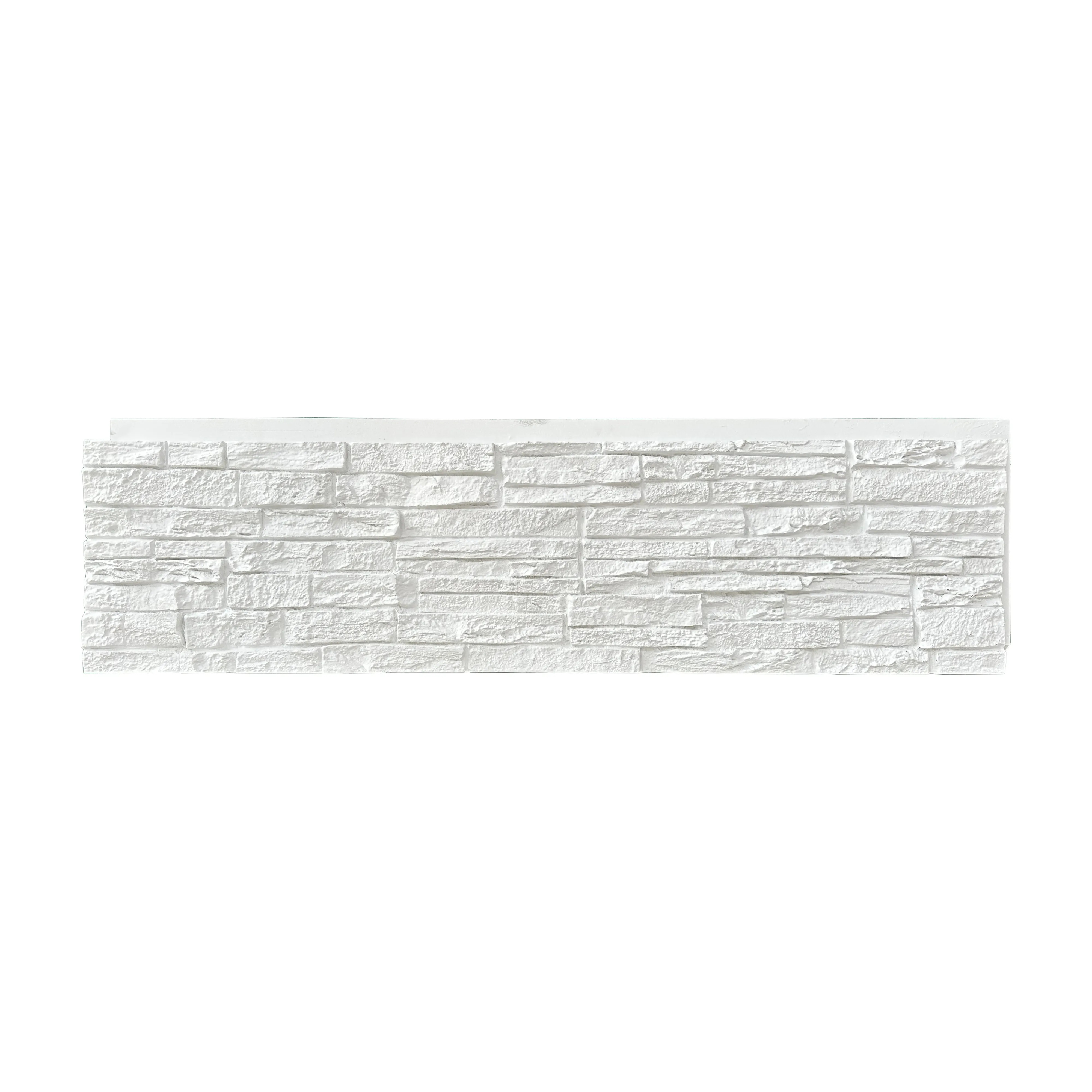 Yeni tasarım 3d dekorasyon sahte taş su geçirmez yanmaz PU taş duvar paneli PU taş dış dekorasyon için