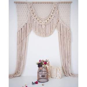 Decoraciones Bohemias para Pared de Boda, Telón de Fondo, Arco, Cortina, Tapiz, Adorno para Colgar en la Pared para Decoración de Ceremonias - Product Image 1
