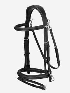 Bride de travail Noir Bride en cuir occidental de haute qualité Western Heavy Duty Headstall Cowboy Rawhide Tressé - Product Image 3