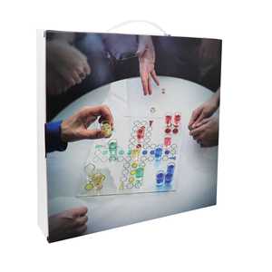 Jeu de société Ludo personnalisé pour enfants, jeu de table à boire et à cartes avec logo « Ne vous inquiétez pas » pour les fêtes - Product Image 6