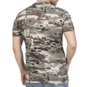 Hombres estilo casual sublimación camisetas algodón poliéster personalizado manga corta suave impreso camiseta - Product Image 3