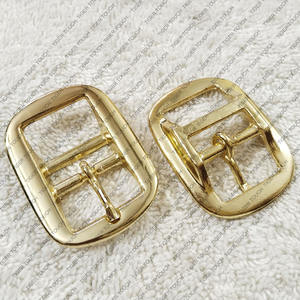 M Matériau en cuivre Double barre Halter pour boucle Ceintures en cuir véritable TT-7657 - Product Image 5