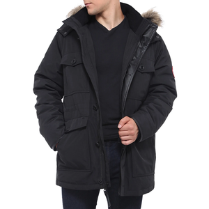 Low MOQ a prueba de viento Loose Fit Longline Hooded Parka Jacket Hombres Unisex Elegante Streetwear Forrado Puffer Parka Chaquetas de invierno - Product Image 2