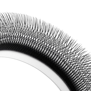 Extensiones de pestañas rizadas 4D prefabricadas de seda de alta calidad, sin efecto de volumen azulado o verdoso, suministro del proveedor - Product Image 3