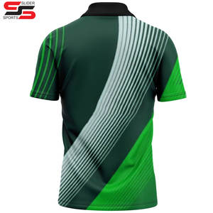 เสื้อโปโลผู้ชายแบบแห้งเร็ว พิมพ์ลายโลโก้แบบซับลิเมชั่นเต็มตัว ระบายอากาศได้ดี เหมาะสำหรับกีฬากอล์ฟ - Product Image 4