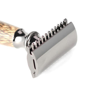 Venta al por mayor Top Venta de los hombres de doble filo de seguridad de la cuchilla de acero inoxidable Producto de belleza con mango de madera Precio barato - Product Image 5