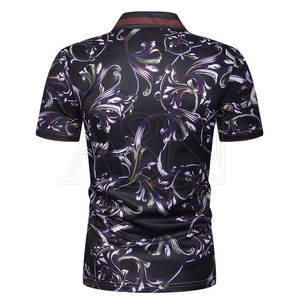 เสื้อโปโลชายพิมพ์ลายซับลิเมชันบริการ OEM ออกแบบโลโก้ของคุณเอง - Product Image 2
