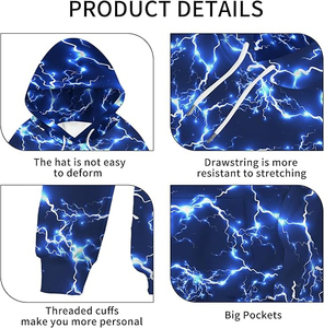 Sudaderas con capucha de deportes de invierno Sublimado personalizado 100 por ciento de algodón para hombres Mujeres y jóvenes Impresión digital - Product Image 3