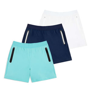Vente en gros de shorts de golf hybrides personnalisés pour hommes, shorts décontractés à devant plat, poches écologiques à séchage rapide, couleur unie - Product Image 2