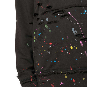 Vêtements de rue en détresse de qualité supérieure Mode vintage pour hommes pour des sweats à capuche élégants et déchirés de haute qualité - Product Image 5