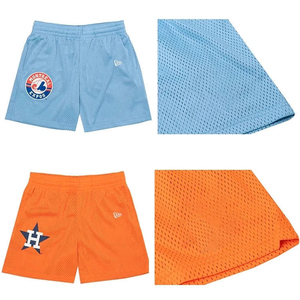 Pantalones cortos de verano de hombre impresos transpirables al por mayor personalizados OEM pantalones cortos de baloncesto de malla de poliéster en blanco con logotipo personalizado gimnasio - Product Image 2