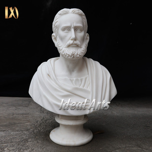 Famosa estatua de busto de Albert Einstein de mármol blanco para decoración escolar de oficina en casa - Product Image 4