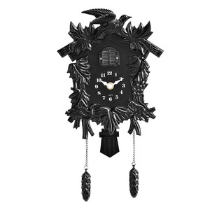 Horloge murale à <span class=keywords><strong>coucou</strong></span> sculptée multicolore Huayang T52, mécanisme à quartz silencieux, pendule en forme de cône de pin <span class=keywords><strong>pour</strong></span> salon - Product Image 6