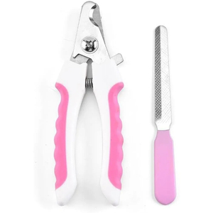 FLAMIA & JABZ Coupe-ongles professionnel pour animaux de compagnie pour chiens chats lapins cochons d'inde matériel en acier inoxydable comprend une lime à ongles - Product Image 1