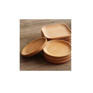 Table personnalisée nourriture en bois collation dessert assiette en bois ensemble acacia forme ronde utilisation de mariage à prix raisonnable - Product Image 5