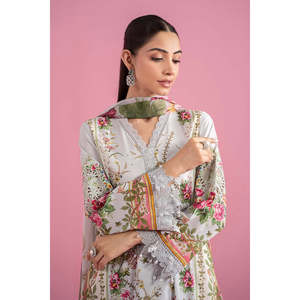 Colección Eid Primavera/Verano 2025 de Maria B, MPT-2605-B TC-1273, Blusa de Chifón para Uso Diario - Product Image 3