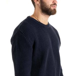 2025 <b>Cable</b>-<b>Knit</b> Men's Premium Quality Classic Neck Winter Style Pullover <b>Sweater</b> 100% Cotton Front Logo - Product Image 2