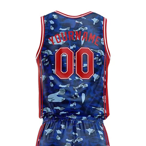 Maillot de basket-ball respirant conçu sur mesure, ensemble d'uniformes en maille à quantité minimale de commande basse pour enfants, costume d'équipe imprimé pour le basket-ball d'été - Product Image 5