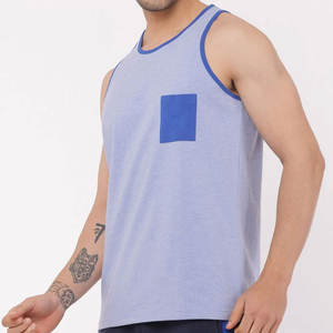 Camiseta sin Mangas Deportiva para Hombre, Cómoda, Suave y Transpirable, 100% Algodón, Tejido de Punto, para Verano, Fitness y Actividades al Aire Libre - Product Image 4