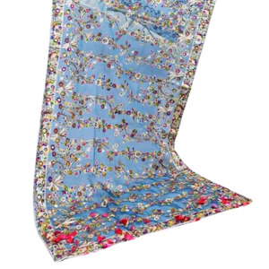 2024 nuevo diseño de alta calidad, chales de poliéster para mujer, bordado pesado, bufandas étnicas lavables, vestido tradicional Shalwar Kameez - Product Image 1
