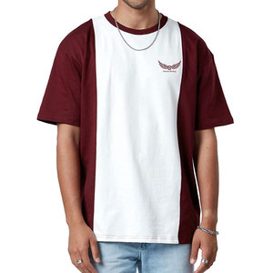 เสื้อยืดโอเวอร์ไซส์ผู้ชายรุ่นใหม่ คุณภาพสูง ผลิตจากโพลีเอสเตอร์/คอตตอน แห้งเร็ว ระบายอากาศดี ดีไซน์ลำลอง - Product Image 1