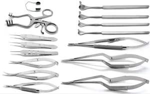 Tijeras oftálmicas para ojos Retractores Fórceps Espéculo Quirúrgico Premium Juego de 15 - Product Image 3