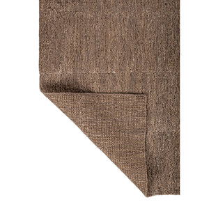 Tapis de salon Nomadic Threads PKJT-115 gris uni et noir, tissé à la main en jute et chanvre, tissage plat, taille 9x12 - Product Image 5