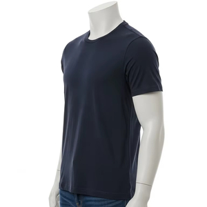 Séchage rapide O cou Polyester coton t-shirts respirant évacuation de l'humidité tissu doux vêtements de sport décontractés gymnastique course entraînement - Product Image 5