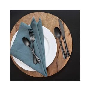 Cuchara de cubiertos de acero con espejo, precio de fábrica, cubiertos de restaurante, cuchara de postre de 6 piezas, mango clásico, precio superior - Product Image 3