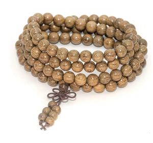 Venta al por mayor de madera Mala joyería de cuentas de madera natural borla collares Collar para uso hecho a mano para el producto - Product Image 4