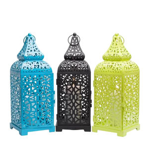 Linterna colgante elegante para Decoración de mesa del hogar, linterna de vela de estilo marroquí de Metal Premium para artículos de Hotel, linterna colgante a la venta - Product Image 6