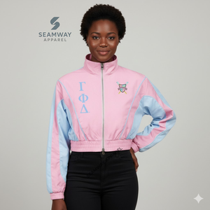 Veste coupe-vent Gamma Phi Delta, légère, décontractée, tendance, imperméable, à fermeture éclair, pour femmes - Product Image 4