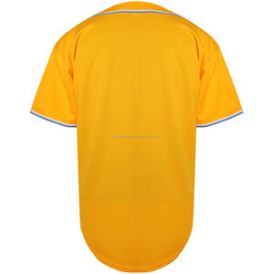 Jersey de béisbol personalizado con botones para hombre con nombre y logotipo de número 100% poliéster ropa deportiva transpirable de secado rápido - Product Image 2