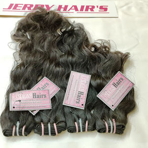 Extensions de cheveux humains vierges indiens bruts, donneur unique, double trame, non traités, bouclés, cuticules alignées, Temple High, 100% cheveux humains - Product Image 2