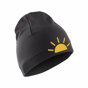 Casquette de course à séchage rapide avec logo de soleil au lever du soleil, casquette thermique, logo jaune vif, vêtements de sport, chapeau de sport - Product Image 1